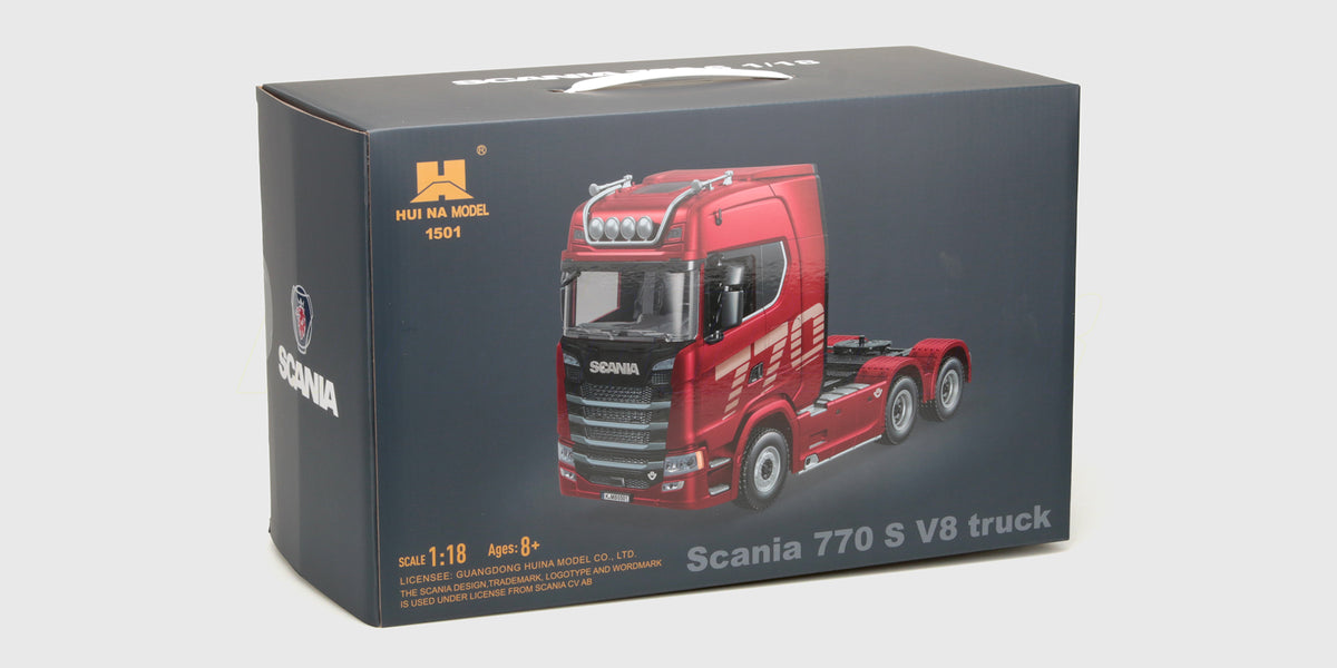 Huina Scania 770S z naczepą 1:18