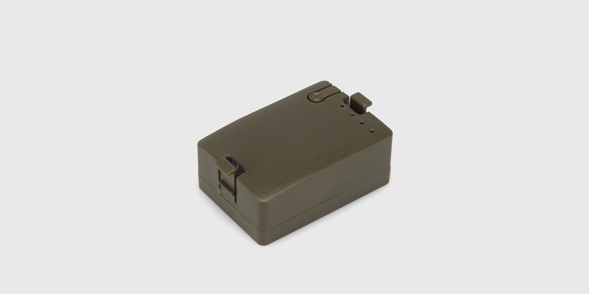 Genopladelig batteripakke med hvidt stik til Top Hunter fjernstyret bil.