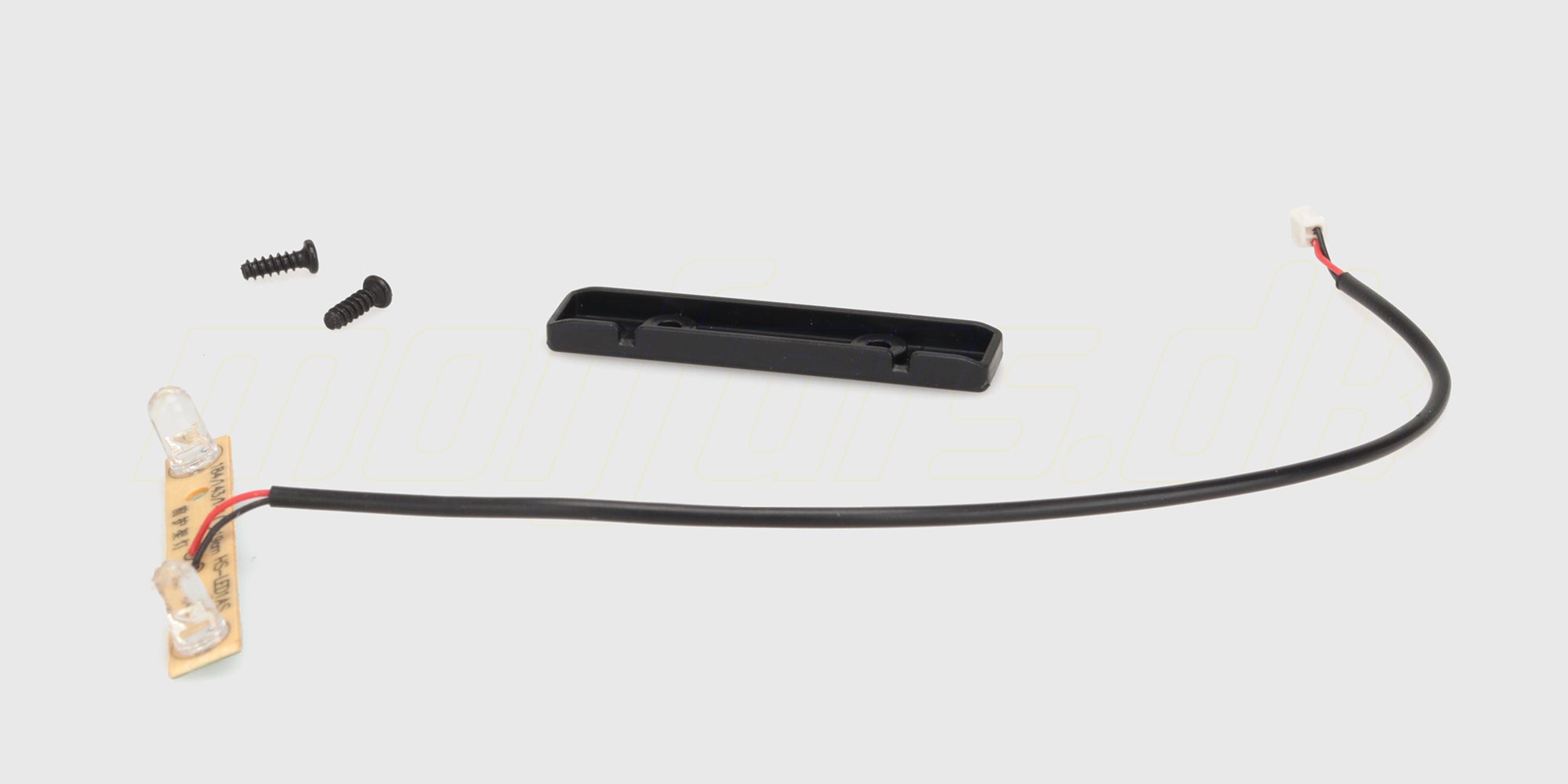 Hurricane XL Bumper Lights med hvide LED-lygter monteret i en sort plastramme til fjernstyret bil.