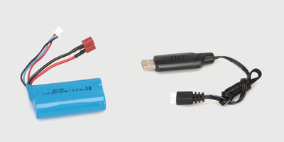 USB-ladekabel til batteriet i Shadow Storm fjernstyret båd
